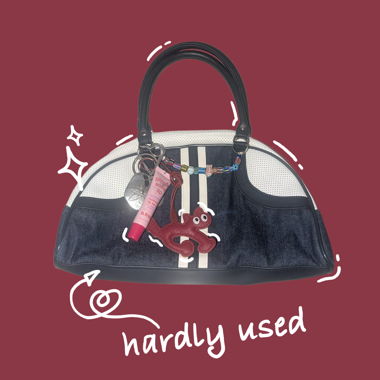 Borsa a mano blu