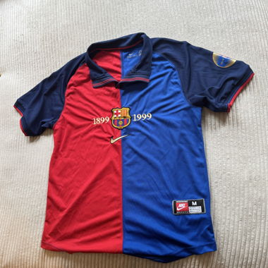 Vintage FC Barcelona football jersey