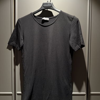 Schwarzes Basic-T-Shirt – Yessica - Grösse XS