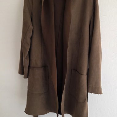 Lange braune Zara-Jacke