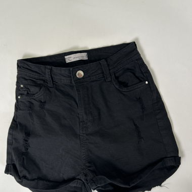Shorts in denim nero