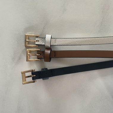Dreier-Set Ledergürtel