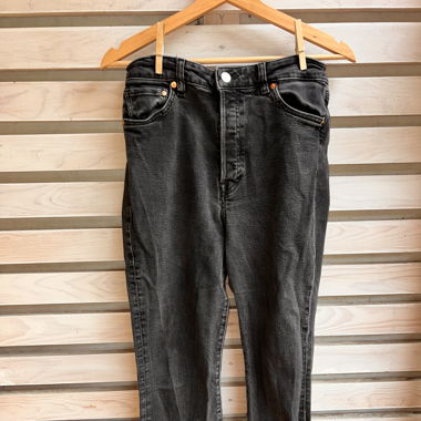 Black Jeans, Momfit, ultra high waist