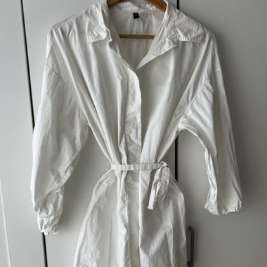Robe chemise blanche oversize 