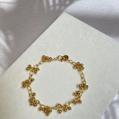 Bracciale in oro giallo 24 carati autentico