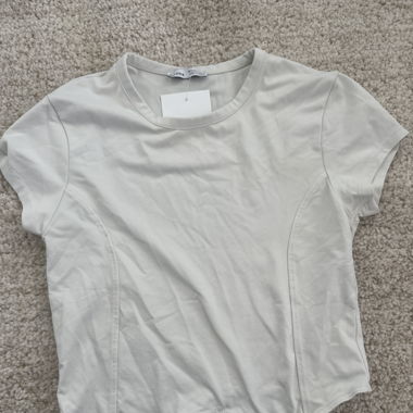 Weisses T-Shirt bershka