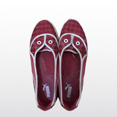 Red Puma Ballerinas