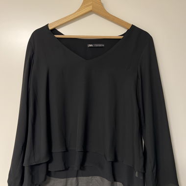 Zara schwarze Bluse