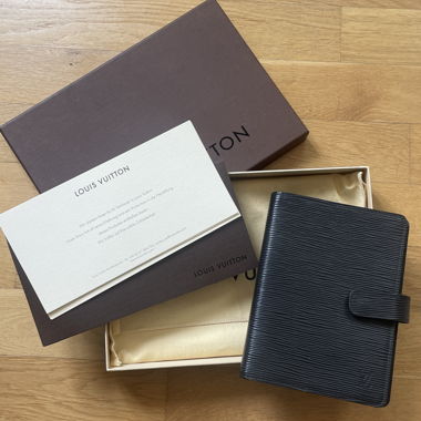 Louis Vuitton Agenda MM Nero Epi