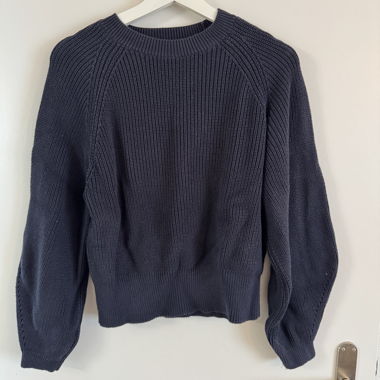 Maglione in lana blu navy