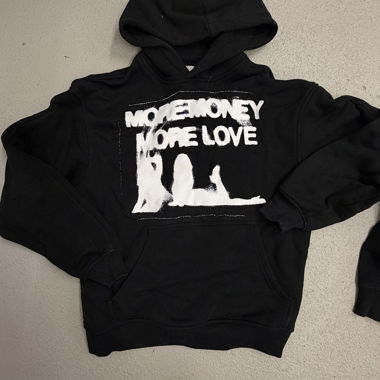 Felpa More money more love nera XS