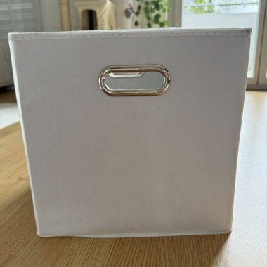 6-Pack Storage Boxes - Foldable, White 30x30 cm