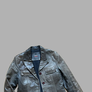Veste en cuir vintage