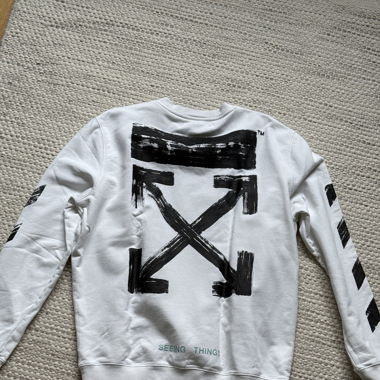 OFF-WHITE Sweatshirt weiss mit Pfeil