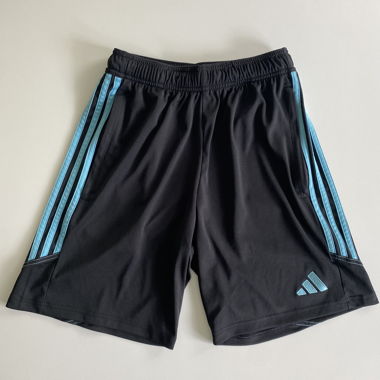 short black/blue Adidas sports pants