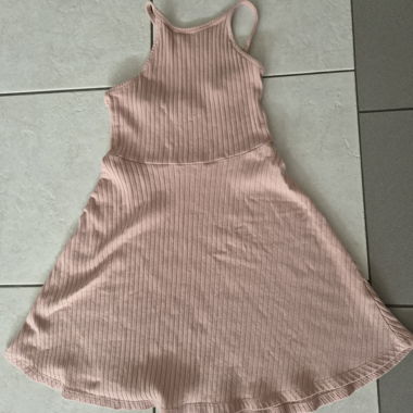 Pink spaghetti-strap dress