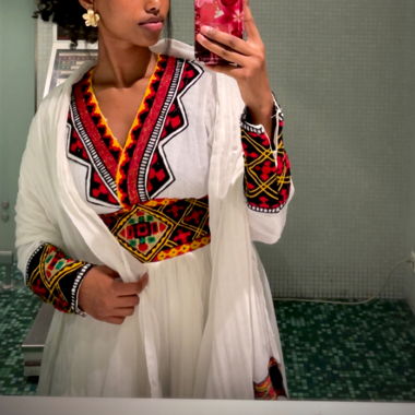 Robe éthiopienne fait main sur mesure