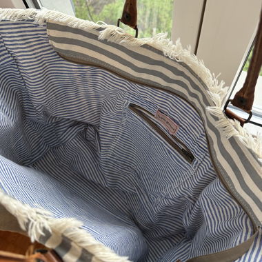 Striped Beach Bag