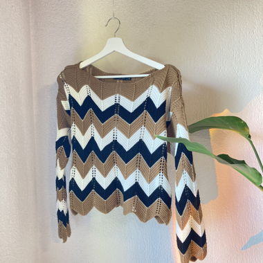 Maglione in maglia con motivo