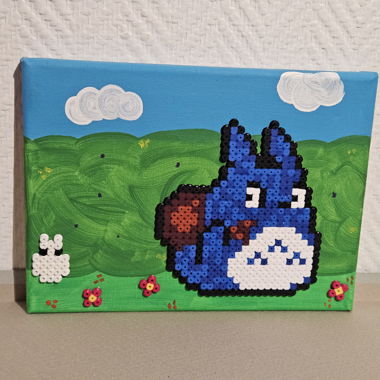 Quadro pixel art Totoro