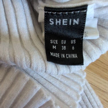 Maglione a coste bianco