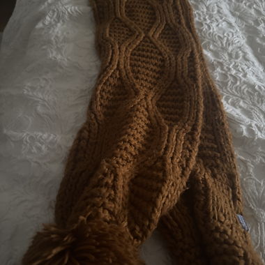 Brown Knitted Scarf