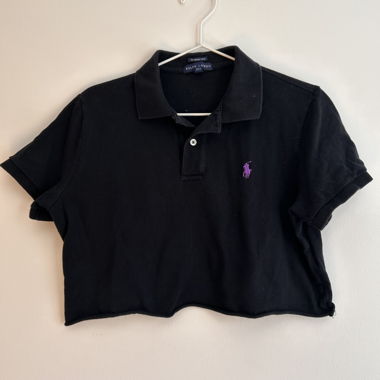 cropped ralph lauren polo
