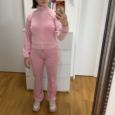 Juicy Couture rosa Velours-Trainingsanzug