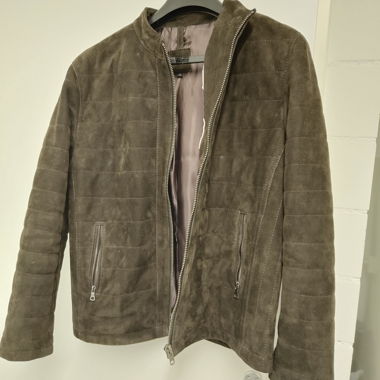 Giacca in camoscio marrone taglia M