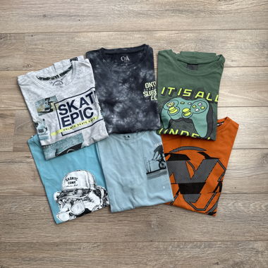 Lot de 6 t-shirts enfants T. 146/152