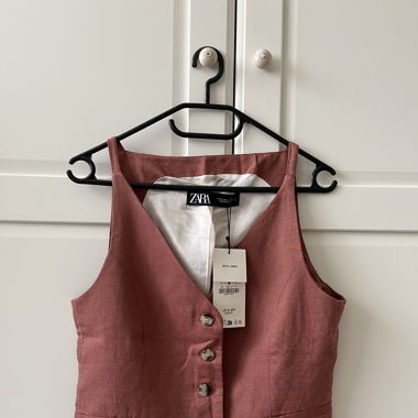 Ungebrauchte tailored Leinenweste