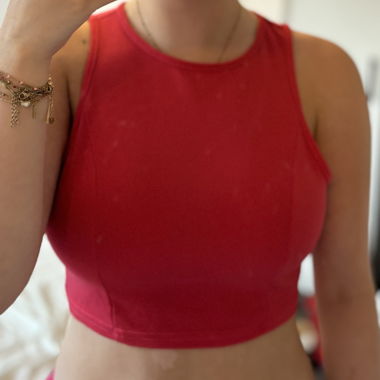 Top dos nu rouge 