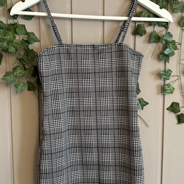 Plaid Strappy Dress