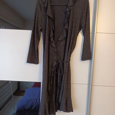 Graues Wickelkleid Véro Moda