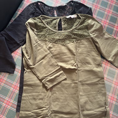 Set di due bluse manica corta