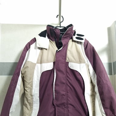 One by one Winter Jacke weiss violett 152/M/38