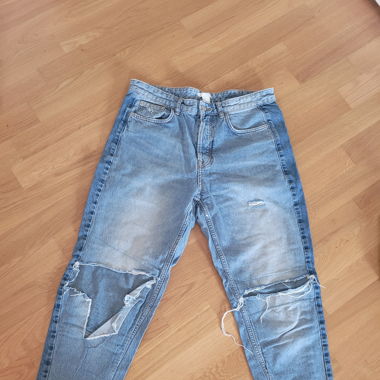 Jeans, h&m, und selbst upcycled