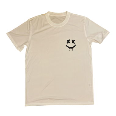 Weisses T-Shirt mit einem Lächeln/M