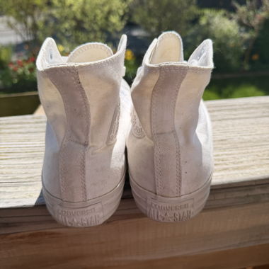 White Converse High Tops