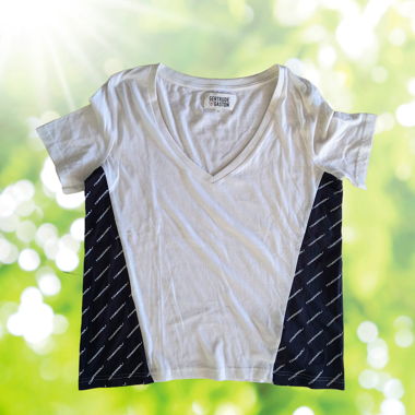 T-shirt Gertrude Gaston loose fit noir et blanc