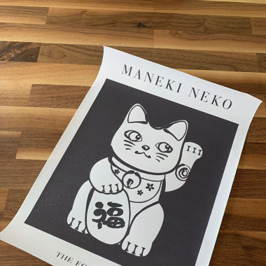 Glückskatzen Leinwand / Maneki Neko