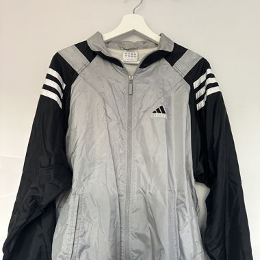 Adidas Silver&Black Windbreaker