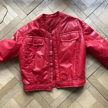 red vintage jacket