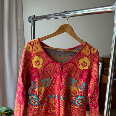 Funky Zip Up Cardigan 