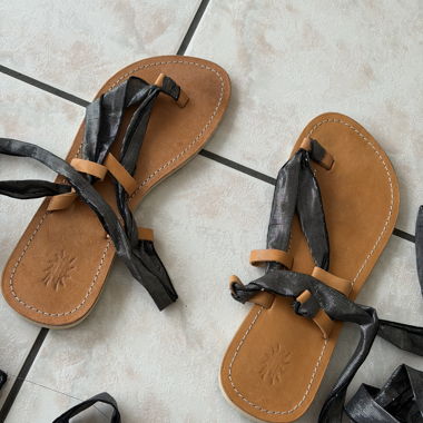 Genuine leather sandals Made in Ibiza size 38 and 39