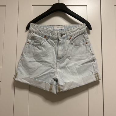 MNG Light Blue Denim Shorts