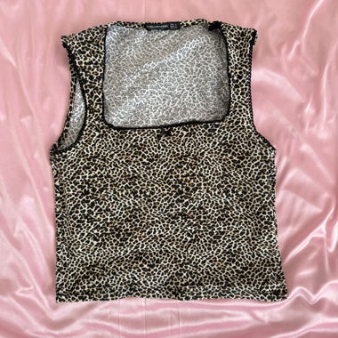 Leopard Print Tank crop Top – Stradivarius 