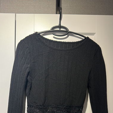 Cropped top - langarm
