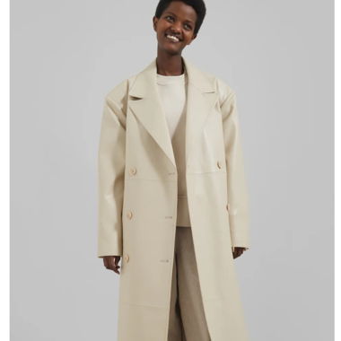 The Frankie Shop Leder Trenchcoat