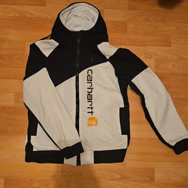 Zweifarbige Carhartt Kapuzenjacke mit Reissverschluss